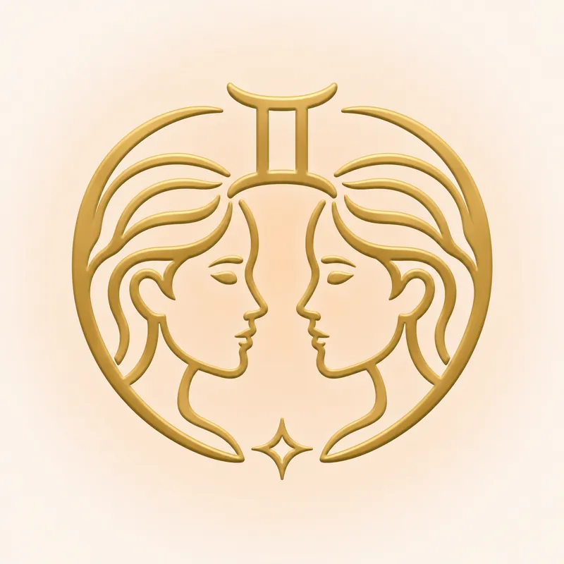 Gemini &mdash; The Twins, in gold